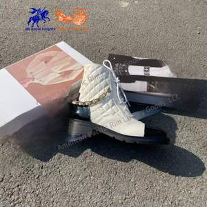 CC 2025 Women Platform Chunky Heeled <b>Bootie</b> Women Shoes Autumn Winter <b>Ankle</b> Boots Round Toe Lace-up High Heel Sexy Ladies Shoes - Product Image 4