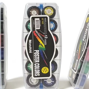 Peinture pour enfants non toxique en gros, séchage rapide, 12 couleurs, ensemble de peinture pour affiches pour enfants et étudiants, DIY - Product Image 1