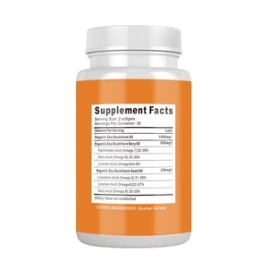 Xyd Nhà máy cung cấp sản phẩm Omega 7 viên nang chiết xuất thảo dược hữu cơ dầu hắc mai biển Softgel viên nang cho người lớn - Product Image 2