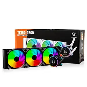 SNOWMAN 360mm CPU Liquid Cooler With ARGB Cooling Fan For Cpu Water Cooler AIO Cooler With Temperature Display LCD Screen