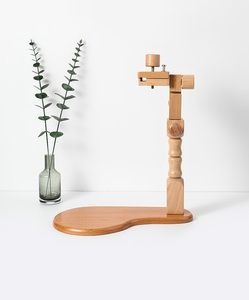 Adjustable Beech Wood Embroidery Hoop Stand Cross <strong>Stitch</strong> Lap Needlepoint <strong>Holder</strong> with Rotated Frame for Needlework - Product Image 3