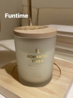 Lampe chauffe-bougie électrique moderne avec base en bois et abat-jour en verre côtelé, ensemble de bougies parfumées, décoration d'intérieur nordique, cadeau en gros pour l'aromathérapie