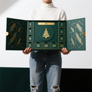 Luxueux Coffret <span class=keywords><strong>Calendrier</strong></span> <span class=keywords><strong>de</strong></span> <span class=keywords><strong>l</strong></span>'<span class=keywords><strong>Avent</strong></span> pour <span class=keywords><strong>Chaussettes</strong></span> pour le Ramadan et Noë<span class=keywords><strong>l</strong></span> <span class=keywords><strong>avec</strong></span> Éponge en Matériaux Recyclés UV, Impression Offset et Pelliculage Mat - Product Image 2