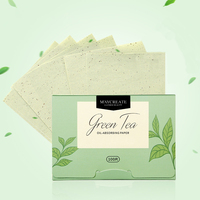 Nouveau design 2021 : Papier matifiant naturel double face pour le visage – Absorbe l'excès de sébum