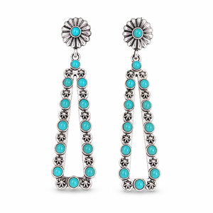 Orecchini pendenti triangolari lunghi da donna, stile vintage, accessori per l'uso quotidiano - Product Image 2