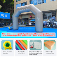 Arche gonflable pour événements en plein air, ligne de départ/arrivée de course, publicité de fête, entrée, arche de ballons, imperméable et durable, multicolore