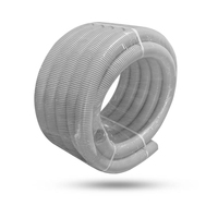 Tuyau de ventilation antistatique 75 mm flexible en PE, tuyau ondulé en PEHD à double paroi, conduit d'air frais pour sous-sol extérieur
