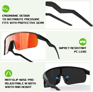 Running Glasses Fashion <b>Oversized</b> Half Frame Outdoor Custom Logo Cycling <b>Sunglasses</b> Kid Sport <b>Sunglasses</b> - Product Image 3