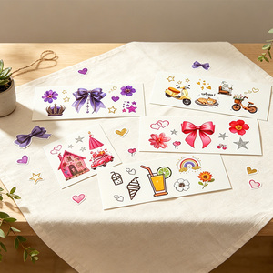 Tatuajes Temporales para Niños, Lindas Pegatinas de Dibujos Animados con Diseños Variados, Tatuajes Corporales Impermeables para Niños, Recuerdos para Fiestas de Cumpleaños - Product Image 3