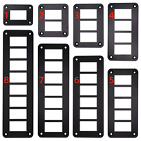 Support de panneau en aluminium pour interrupteur à bascule 1 à 10 gangs, boîtier de support d'interrupteur à bascule marin 12V Carling pour camping-car, camion, voiture