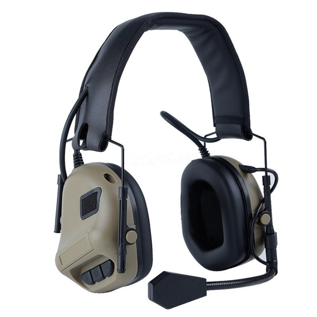 Anti-Noise Headphone Tactical Shooting Headset Soft Electronic Earmuff