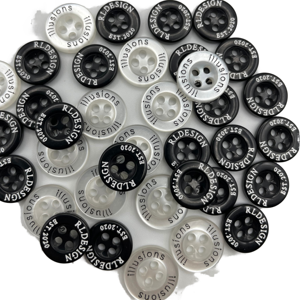 18L biểu tượng tùy chỉnh khắc thân thiện với môi nhựa flatback nút tròn cho áo sơ mi phù hợp với - Product Image 4