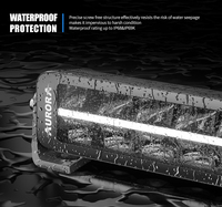 Aurora Nouvelle Conception Barre Lumineuse LED Offroad à Double Rangée pour Toit de Voiture, Type Sealed Beam