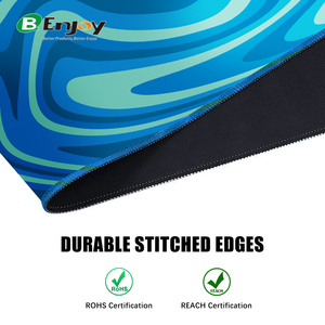 Chơi game XXL Chuột Pad lớn địa hình màu đen và trắng với màu xanh không thấm nước khâu cạnh cao su bàn Pad trong kho - Product Image 4