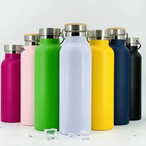 Frasco térmico sin Bpa personalizado para exteriores Vacío 350ml 500ml 750ml <span class=keywords><strong>1000ml</strong></span> Botella de agua aislada de acero inoxidable con logotipo - Product Image 3