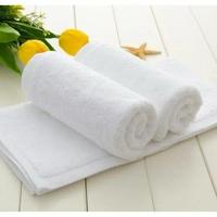 White 100% Cotton Bath Towel Set Quick Dry Absorbent Solid Color Hotel Spa Massage Towels