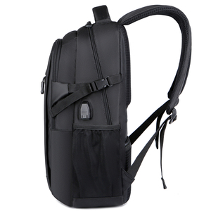 Zaino per Laptop da Ufficio e Outdoor con Logo Personalizzato, in Oxford Nero, Impermeabile con USB, per Viaggi e Scuola - Product Image 3