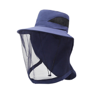 Chapeau de seau d'été pour l'extérieur, élastique, respirant, masque facial en maille pour apiculteur et pêcheur, chapeau de protection solaire pour les voyageurs
