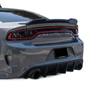 Diffuseur de voiture Honghang pour 2015-2023 <span class=keywords><strong>Dodge</strong></span> <span class=keywords><strong>Charger</strong></span> Quad diffuseur arrière d'échappement pour <span class=keywords><strong>Dodge</strong></span> <span class=keywords><strong>Charger</strong></span> lèvre arrière ABS matériel noir mat - Product Image 1