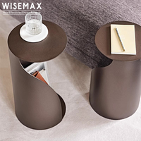 WISEMAX FURNITURE Table basse intelligente au design italien Mobilier de maison Table centrale en acier inoxydable pingouin pour le salon