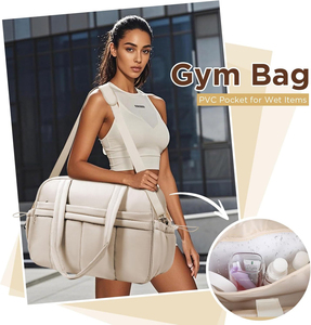 Sac <span class=keywords><strong>de</strong></span> sport <span class=keywords><strong>l</strong></span>éger pour la nuit, week-end, entraînement, sac <span class=keywords><strong>de</strong></span> voyage matelassé - Product Image 4