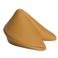 Jouets anti-stress en mousse PU en forme de biscuit de la fortune à logo personnalisé, à remontée lente, cadeaux promotionnels pour enfants et adultes