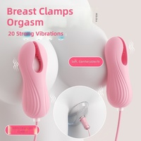 Mistress Heart Joy Brust-Nippelklammern Klitoris-Stimulator mit Doppelvibration Ferngesteuert Wiederaufladbar Elektrisch für Erwachsene