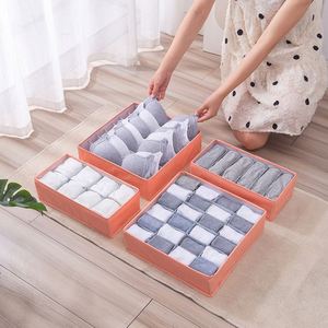 Boîte de rangement pliable pour sous-vêtements en tissu cationique, organiseur de tiroir pour soutiens-gorge et chaussettes, ensemble d'organisateurs de sous-vêtements pour armoire - Product Image 4