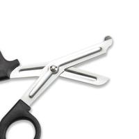Petites Cisailles de Trauma en Acier Inoxydable Noires, Outil de Sauvetage Extérieur Polyvalent, Médical, Bricolage, Usage Domestique, avec Poignée en Plastique
