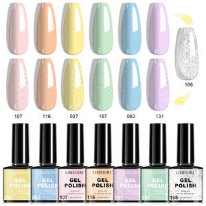 LIMEGIRL Kit de vernis à ongles professionnel avec gel rose brillant blanc UV/LED requis Accessoires de nail art longue durée - Product Image 2