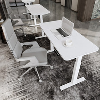 Bureau debout à moteur unique réglable en hauteur cadre de table assis mobilier de bureau moderne écologique