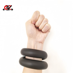 CZFIT Bracelet de <span class=keywords><strong>musculation</strong></span> réglable en polyester et cuir de haute qualité, avec poids intégrés, unisexe - Product Image 1