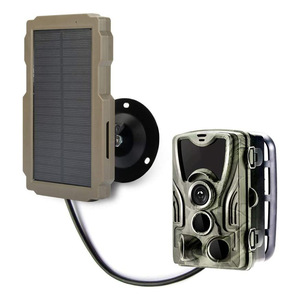 Outdoor Trail Camera Solar Powered 12V 6V Waterproof Weather Resistant <b>Tree</b> <b>Stand</b> Hunting Camera With Solar Panel - Product Image 1