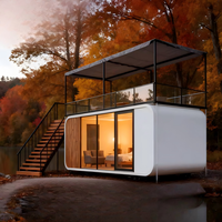 Capsule spatiale intelligente portable, design adaptable à plusieurs scénarios, pour la sieste au bureau, l'entretenissement privé, hébergement temporaire compact