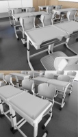 Meubles d'école pour enfants de haute qualité, réglables en hauteur, bureau et chaise, ensemble de bureau et de chaise d'étude en ABS pour enfants