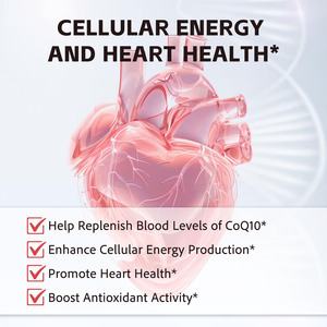 CoQ10 en gélules à absorption améliorée avec huile d'olive, soutient la santé cardiaque et la production d'énergie cellulaire, stimule l'activité antioxydante - Product Image 5
