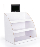 Présentoir de comptoir moderne avec écran LCD pliable et détachable pour l'affichage de produits électroniques numériques en conserve de soja