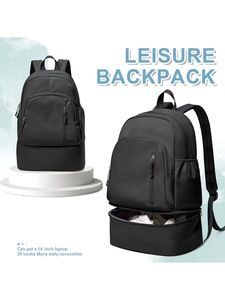 Sac à dos <span class=keywords><strong>de</strong></span> <span class=keywords><strong>sport</strong></span> léger et imperméable avec compartiment à chaussures pour femmes et hommes - Utilisation en <span class=keywords><strong>salle</strong></span> <span class=keywords><strong>de</strong></span> <span class=keywords><strong>sport</strong></span>, logo personnalisé, cadeaux promotionnels <span class=keywords><strong>d</strong></span>'entreprise - Product Image 2
