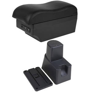 กล่องที่วางแขน ABS vtear พร้อมที่วางแก้ว USB | อุปกรณ์จัดเก็บข้อมูล<span class=keywords><strong>ภายใน</strong></span>สำหรับ Suzuki <span class=keywords><strong>celerio</strong></span> 2013-2020 - Product Image 1