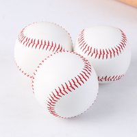 Balle de baseball d'entraînement de 9 pouces en cuir PU noyau de liège nom du produit personnalisé