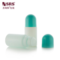 Kemasan kosmetik botol Roll on 60ml kemasan deodoran Biodegradable PP PCR kosong baru