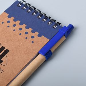 Bloc de Notas Personalizado con Espiral, Hojas Sueltas, Cubierta de Papel Kraft, Lista de Tareas, con Bolígrafo, Regalo Promocional - Product Image 3