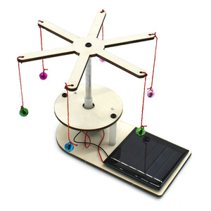 Modèle de cloche rotative à énergie solaire, jouet éducatif en bois à monter soi-même pour enfants, Kit d'expérimentation scientifique, outil d'apprentissage STEM - Product Image 2