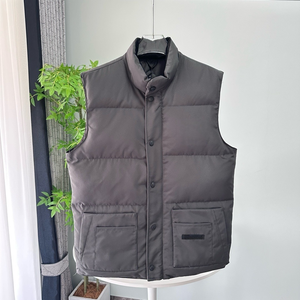 Gilet d'hiver pour homme à col montant, en duvet d'oie, style décontracté, sans manches, populaire au <span class=keywords><strong>Canada</strong></span> et aux États-Unis - Product Image 1