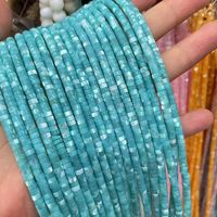 Manik-manik Heishi Cangkang Siput Kuda Liar Grosir 2*4mm, Manik-manik Cangkang Mutiara Pipih Warna-warni untuk Pembuatan Perhiasan DIY Gelang