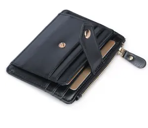 Dompet Multi Kartu Sederhana Dompet Kulit Pendek RFID