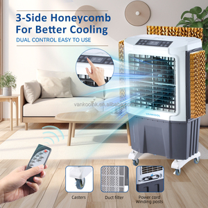 เครื่องทำความเย็นอุตสาหกรรม3ใน1แบบพกพา6000cmh สำหรับงานแต่งงานกลางแจ้งตู้ทำอากาศเย็นแบบระเหยบนล้อ - Product Image 3