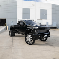 Rines Forjados Negros Mate Personalizados de 22X8.25 y 26X8.25 con Tapas Centrales Flotantes 10X225 8X170 8X200 para Ram 3500 y Ford F450