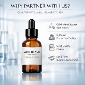 Suero de Vitamina C, Fabricante OEM Directo de Fábrica, No Mayorista, Marca Privada, Cuidado Facial Antioxidante e Iluminador, Fórmula Personalizada - Product Image 2