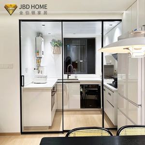 <span class=keywords><strong>Porte</strong></span> coulissante en aluminium moderne résistante aux ouragans, panneaux double vitrage insonorisés pour chambre, cuisine extérieure, entrée de centre commercial - Product Image 3